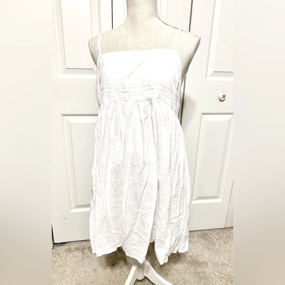 American Eagle Babydoll Dress Coquette White Dainty Feminine Large